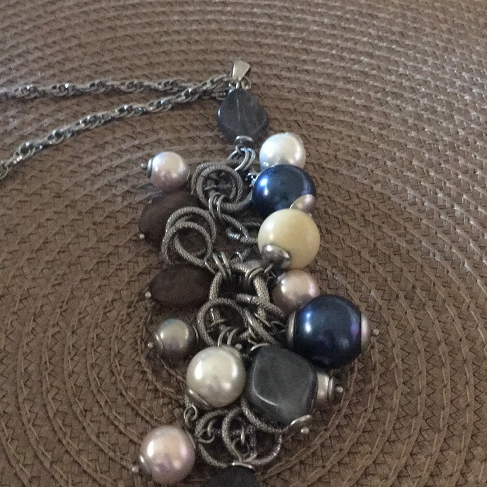 Lia Sophia Silver Bauble Necklace